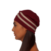 turbante cruzado vinotinto lado
